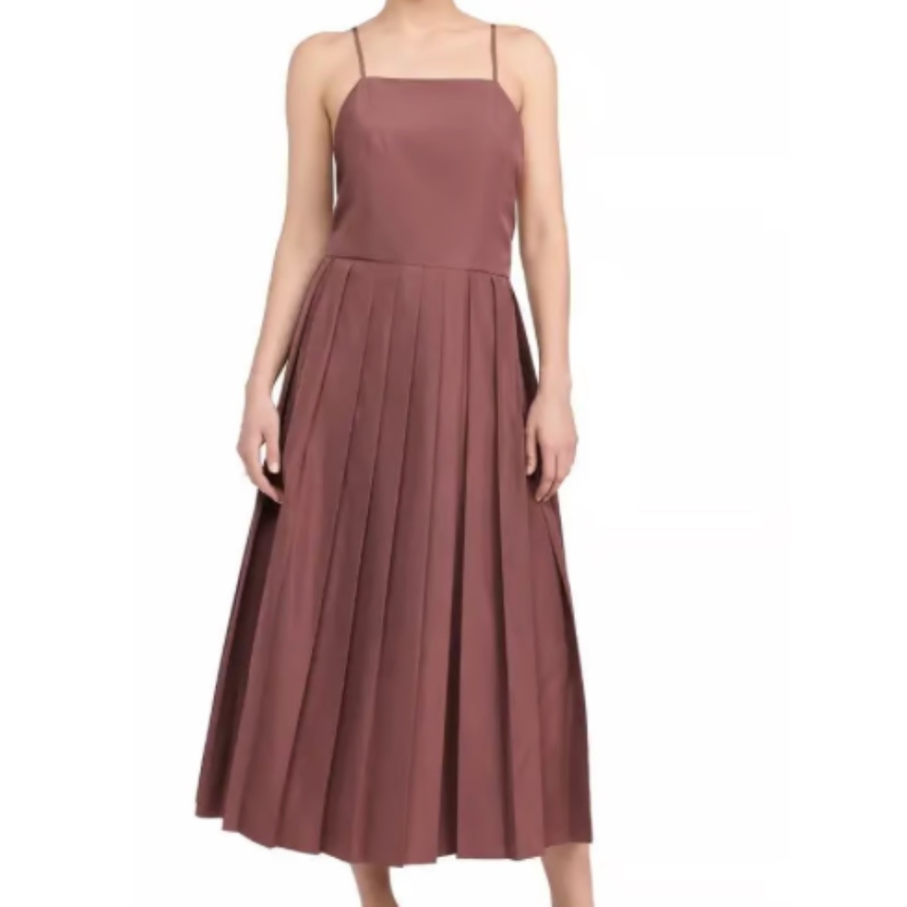 Italian Sporty Overall Dress in Cinnamon Size 2